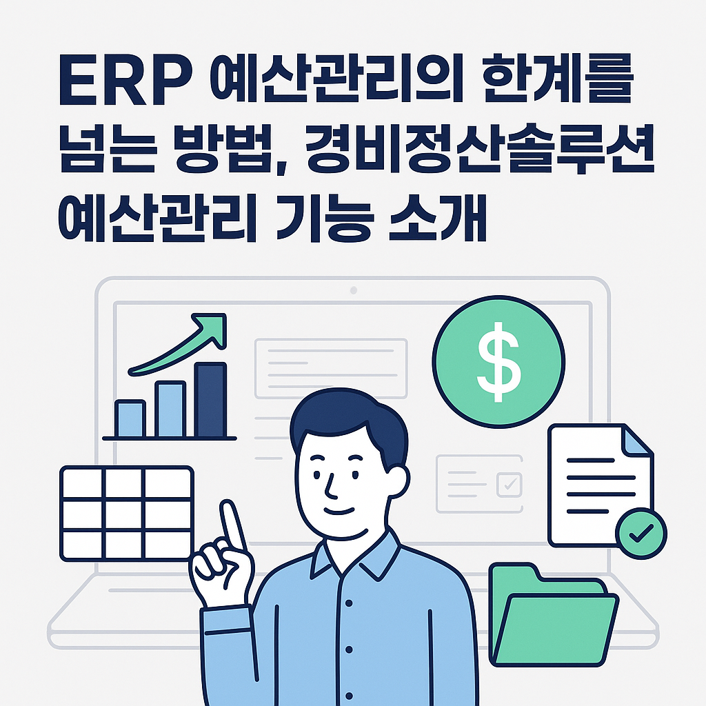 ERP 예산관리의 한계를 넘는 방법, 경비정산솔루션 예산관리 기능 소개