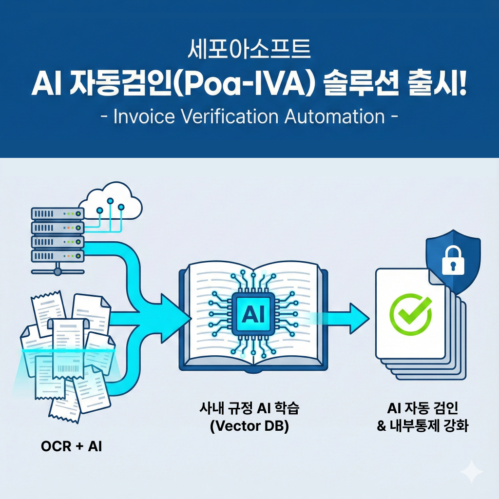 세포아소프트 AI 자동검인(Poa-IVA) 솔루션 출시! - 세포아소프트 eAccounting