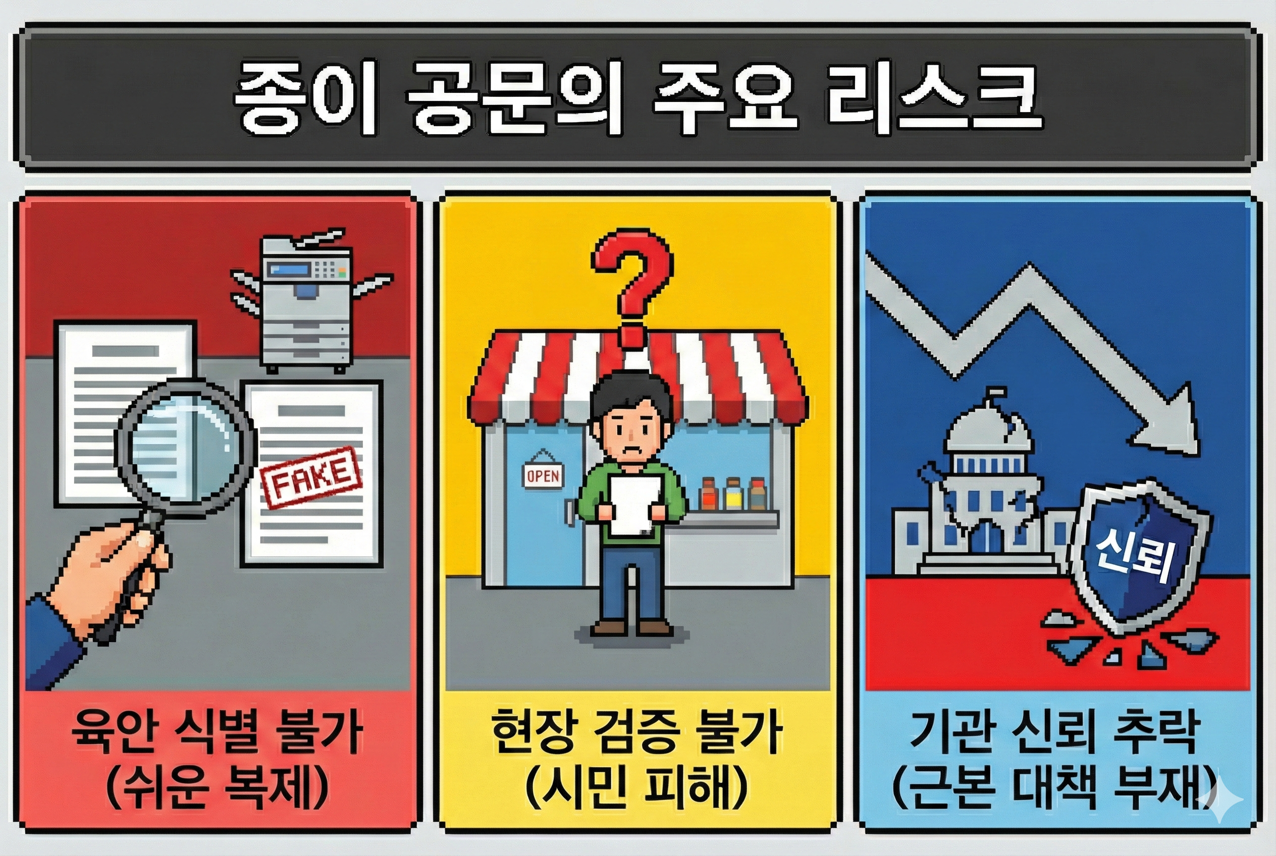 종이 공문의 주요 리스크