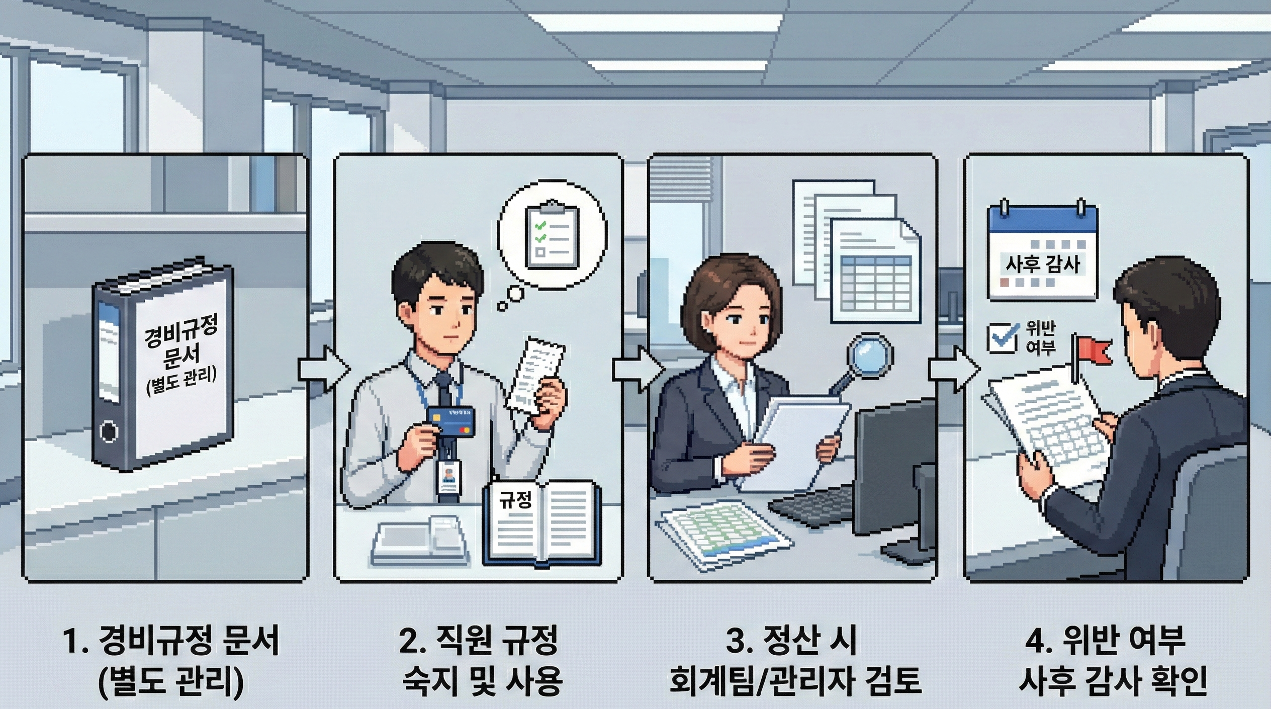 기존의 경비규정 관리