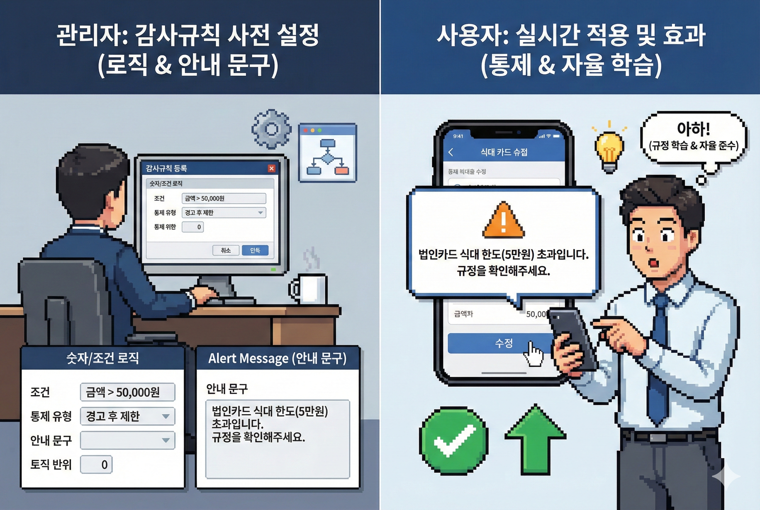 세포아소프트 경비규정을 '감사규칙'으로 등록하다