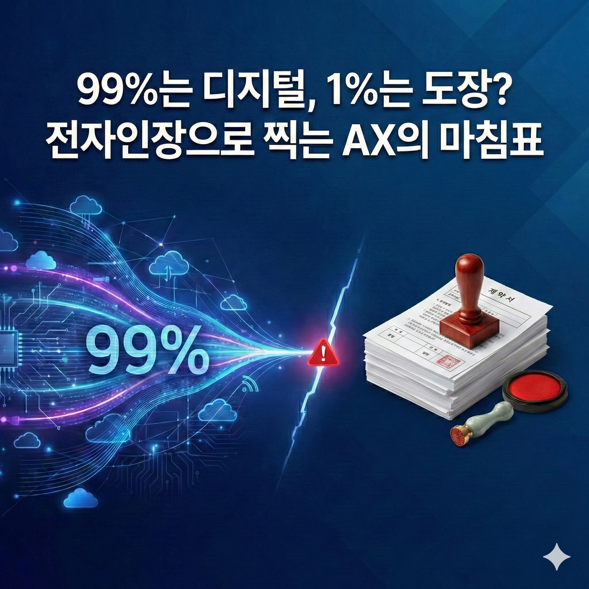 99%는 디지털, 1%는 도장? 전자인장으로 찍는 AX의 마침표