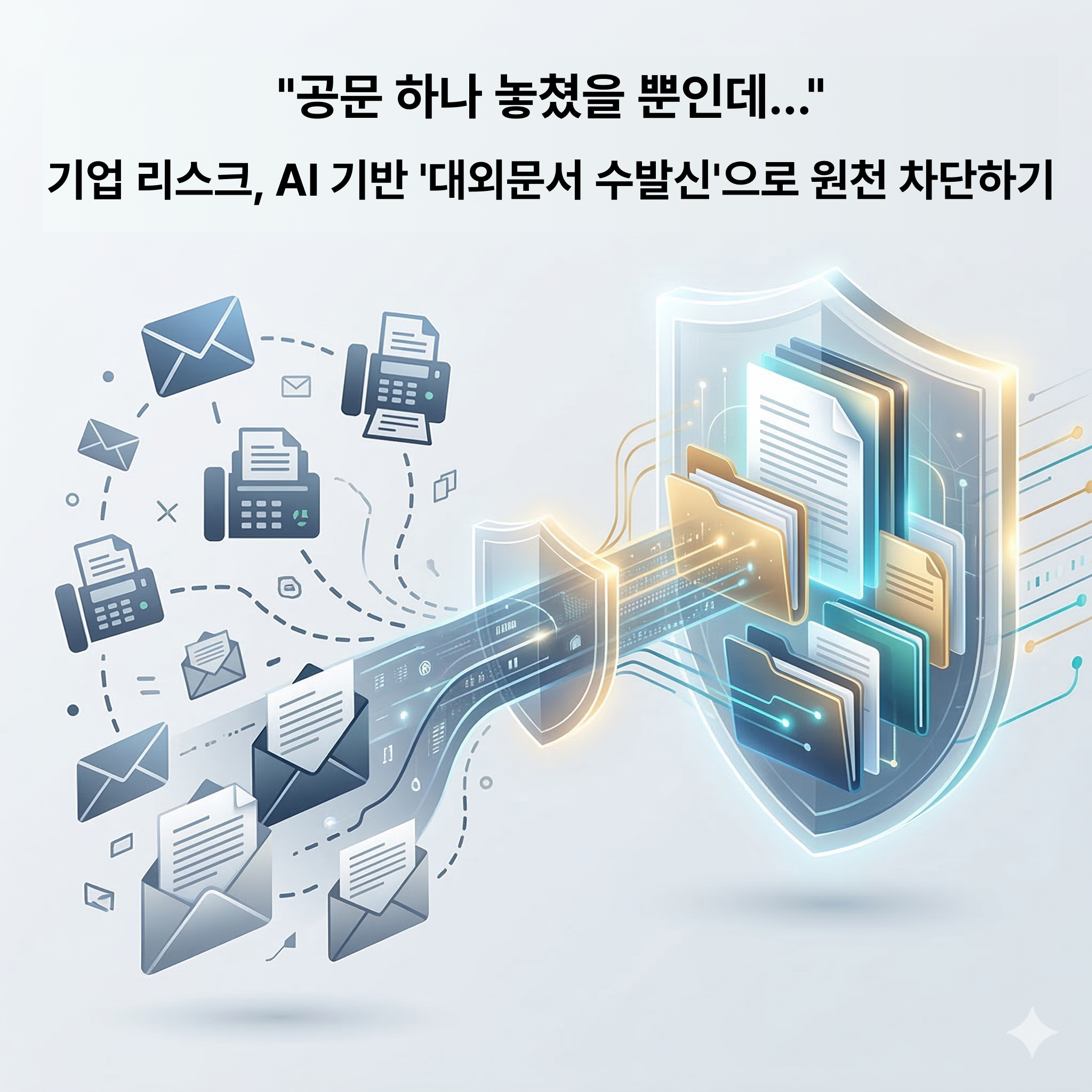 "공문 하나 놓쳤을 뿐인데..." 기업 리스크, AI 기반 '대외문서 수발신'으로 원천 차단하기