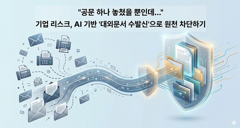 "공문 하나 놓쳤을 뿐인데..." 기업 리스크, AI 기반 '대외문서 수발신'으로 원천 차단하기