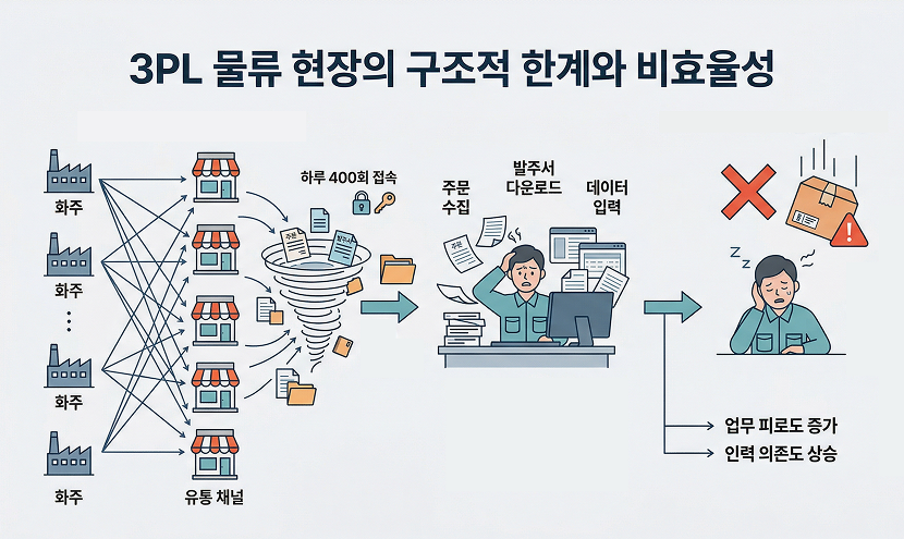 3PL 물류 현장의 구조적 한계와 비효율성