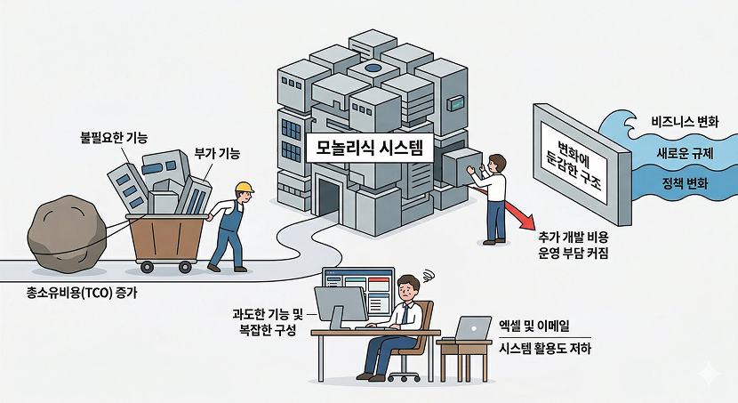 완벽함을 추구하다 길을 잃다: '모놀리식 시스템'의 역설
