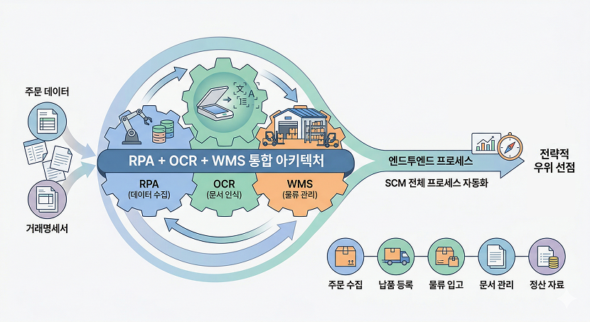 단일 기술을 넘어, ‘RPA+AI-OCR+WMS’ 통합 자동화가 필요한 이유