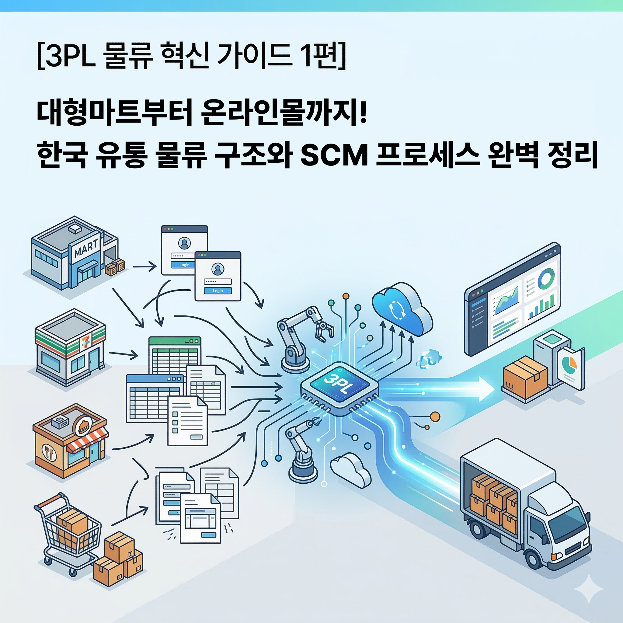 대형마트부터 온라인몰까지! 한국 유통 물류 구조와 SCM 프로세스 완벽 정리
