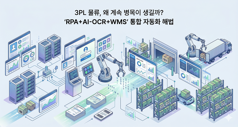 3PL 물류, 왜 계속 병목이 생길까? ‘RPA+AI-OCR+WMS’ 통합 자동화 해법