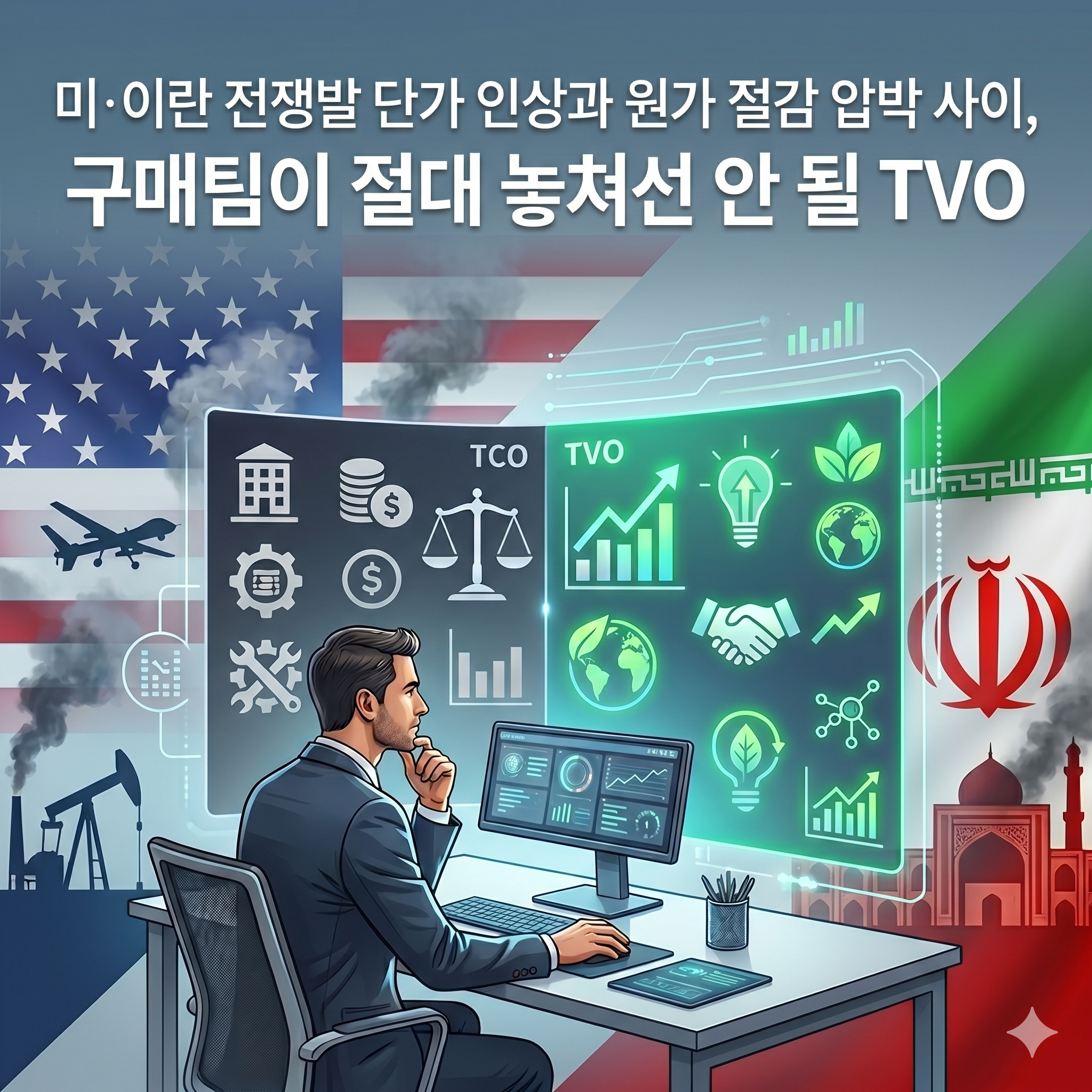 미·이란 전쟁발 단가 인상과 원가 절감 압박 사이, 구매팀이 절대 놓쳐선 안 될 TVO