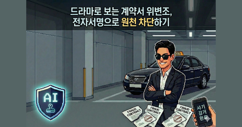 드라마로 보는 계약서 위변조, 전자서명으로 원천 차단하기